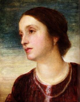 George Frederick Watts : Portrait Of The Countess Somers